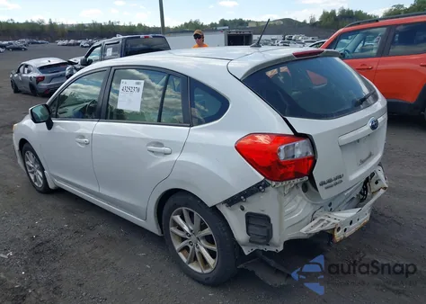 2013 Subaru Impreza 2.0I Premium from USA, damaged, VIN JF1GPAC68D2900340